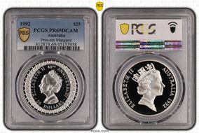 1992 $25 Princess Margaret PR69DCAM