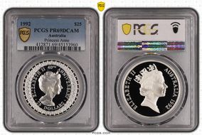 1992 $25 Princess Anne PR69DCAM