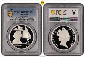 1994 $5 Ludwig Leichhardt Australian Explorers PR70DCAM