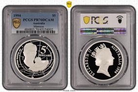 1994 $5 Sir Douglas Mawson Australian Explorers PR70DCAM