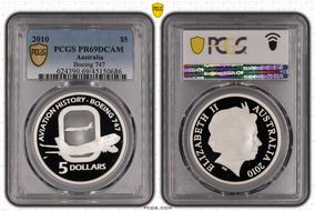 2010 $5 Boeing 747 PR69DCAM