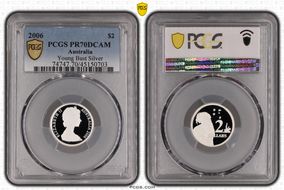 2006 $2 Young Bust Silver PR70DCAM