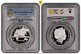 2011 $2 H.M.A.S. Australia II PR68DCAM