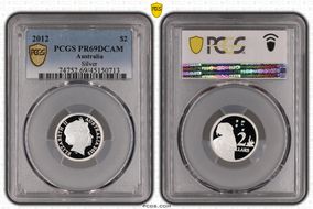 2012 $2 Silver PR69DCAM