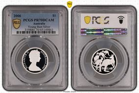 2006 $1 Young Bust Silver PR70DCAM