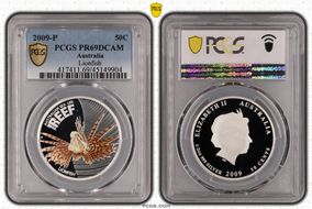 2009-P 50C Lionfish - Colorized Australian Sea Life, The Reef PR69DCAM