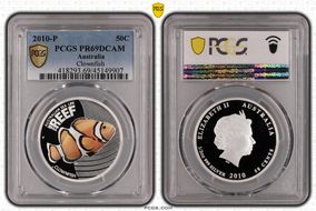 2010-P 50C Clownfish - Colorized Australian Sea Life, The Reef PR69DCAM