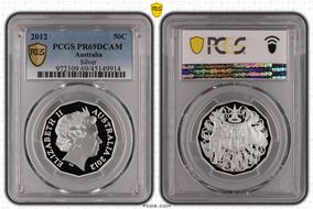 2012 50C Silver PR69DCAM