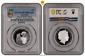 2005 20C End of WWII Silver PR70DCAM