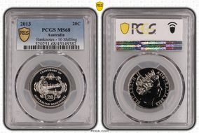 2013 20C Banknotes - 10 Shilling MS68