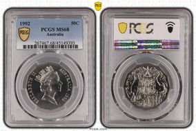 1992 50C MS68