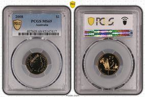 2008 $2 MS69