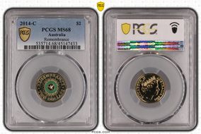 2014-C $2 Remembrance Colorized MS68