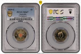 2020-C $2 Firefighters Colorized MS67