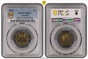 2002 $5 Battle of Sunda Strait MS67