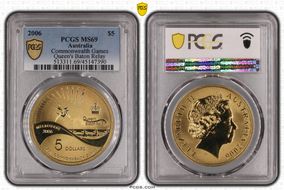 2006 $5 Commonwealth Games Queen's Baton Relay MS69