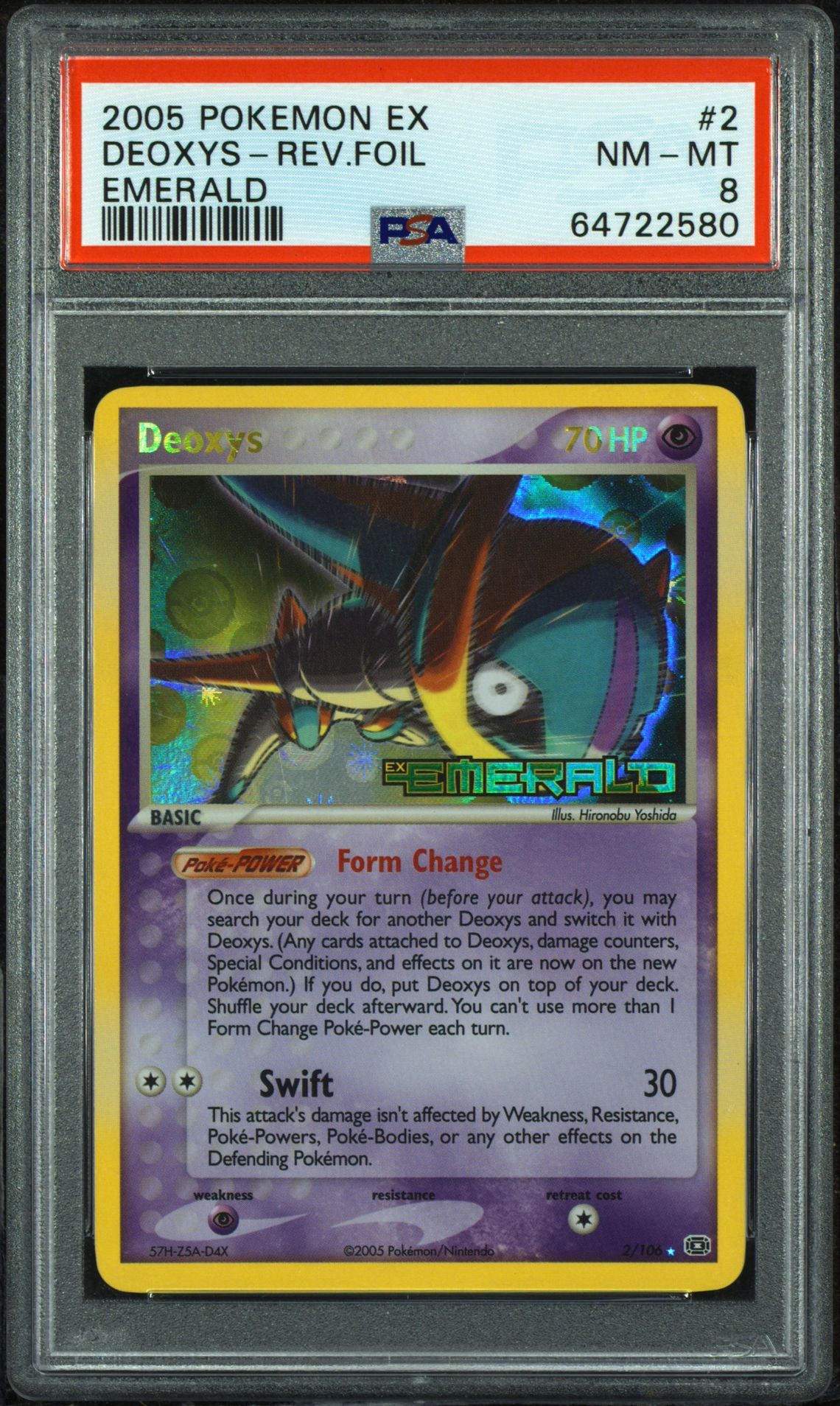 2005 Pokemon POKEMON EX EMERALD #2 Deoxys-Rev.Foil front
