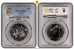 2016 50C Pozieres MS69