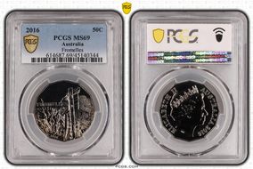 2016 50C Fromelles MS69