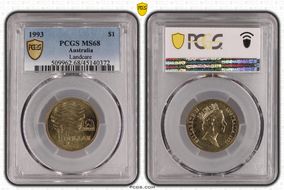 1993 $1 Landcare MS68