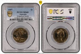 1997 $1 Kingsford Smith MS68