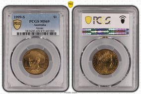 1999-S $1 Anzac MS69