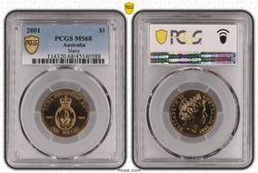 2001 $1 Navy MS68