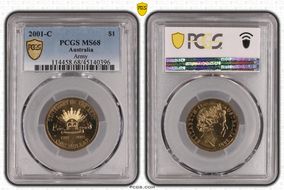 2001-C $1 Army MS68