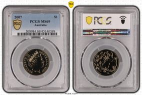 2007 $1 MS69