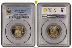 2017 $1 Battle of Beersheba MS68