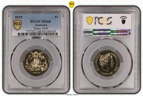 2019 $1 Peace 1919 MS68