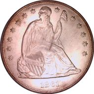 1861 $1 MS64