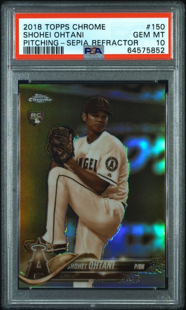 2018 Topps TOPPS CHROME Sepia Refractor #150 Shohei Ohtani front