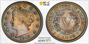 1912-D 5C MS66+ 
