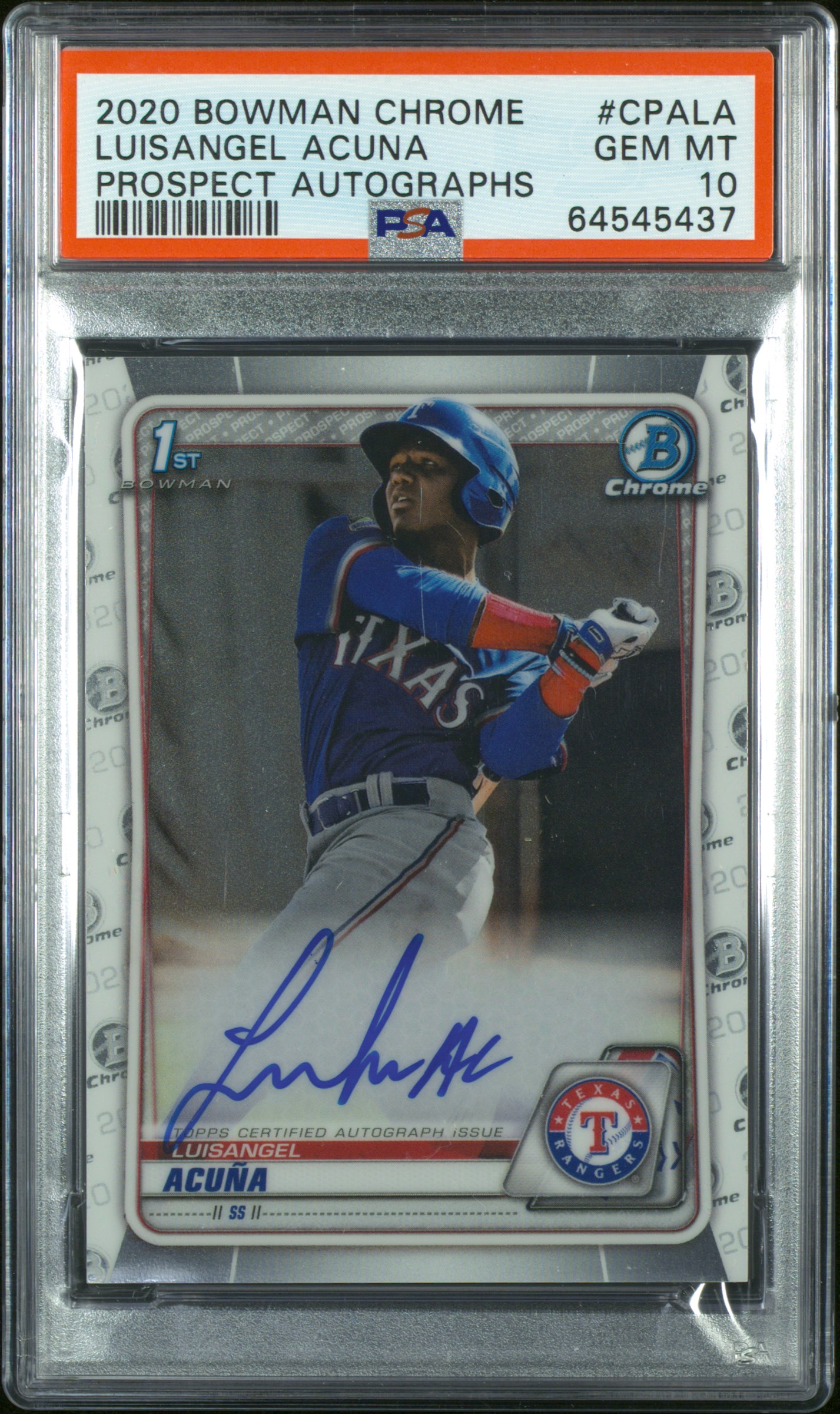 Luisangel Acuna 2020 Bowman Chrome