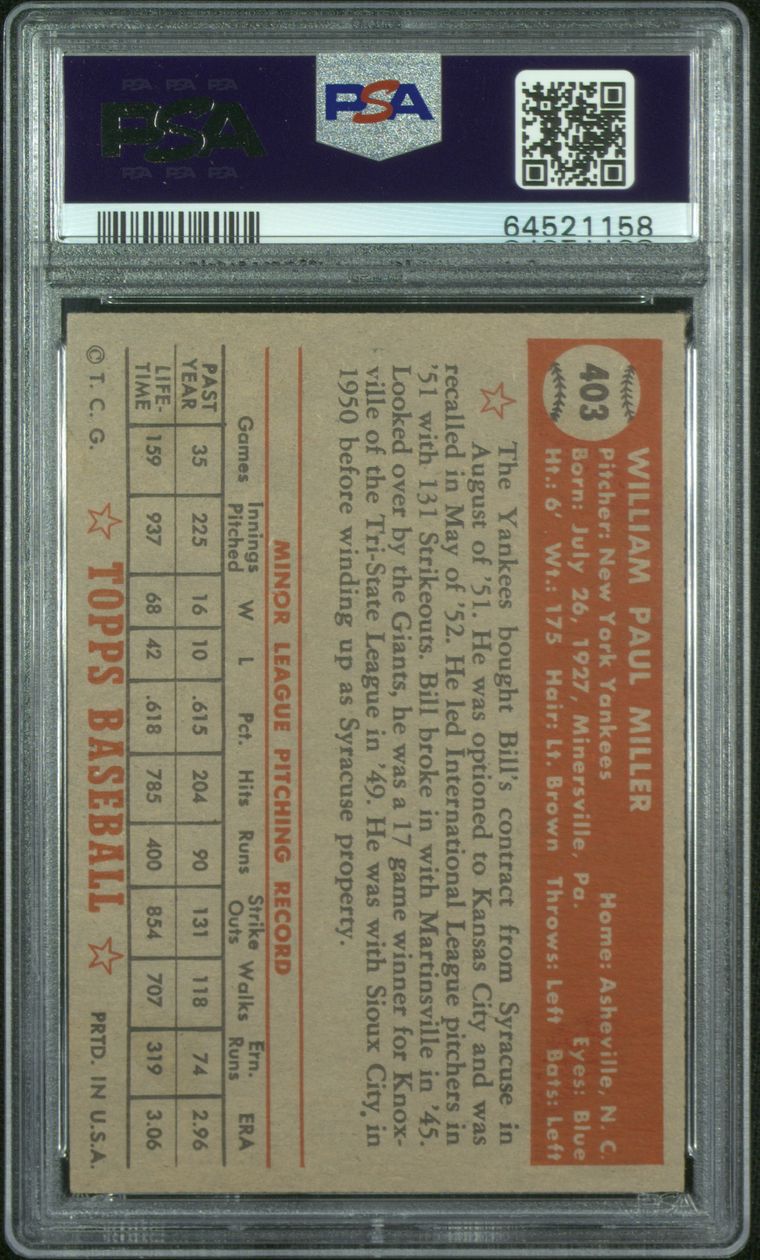 1954 Topps #42 Don Mueller New York Giants Baseball Card — RSA