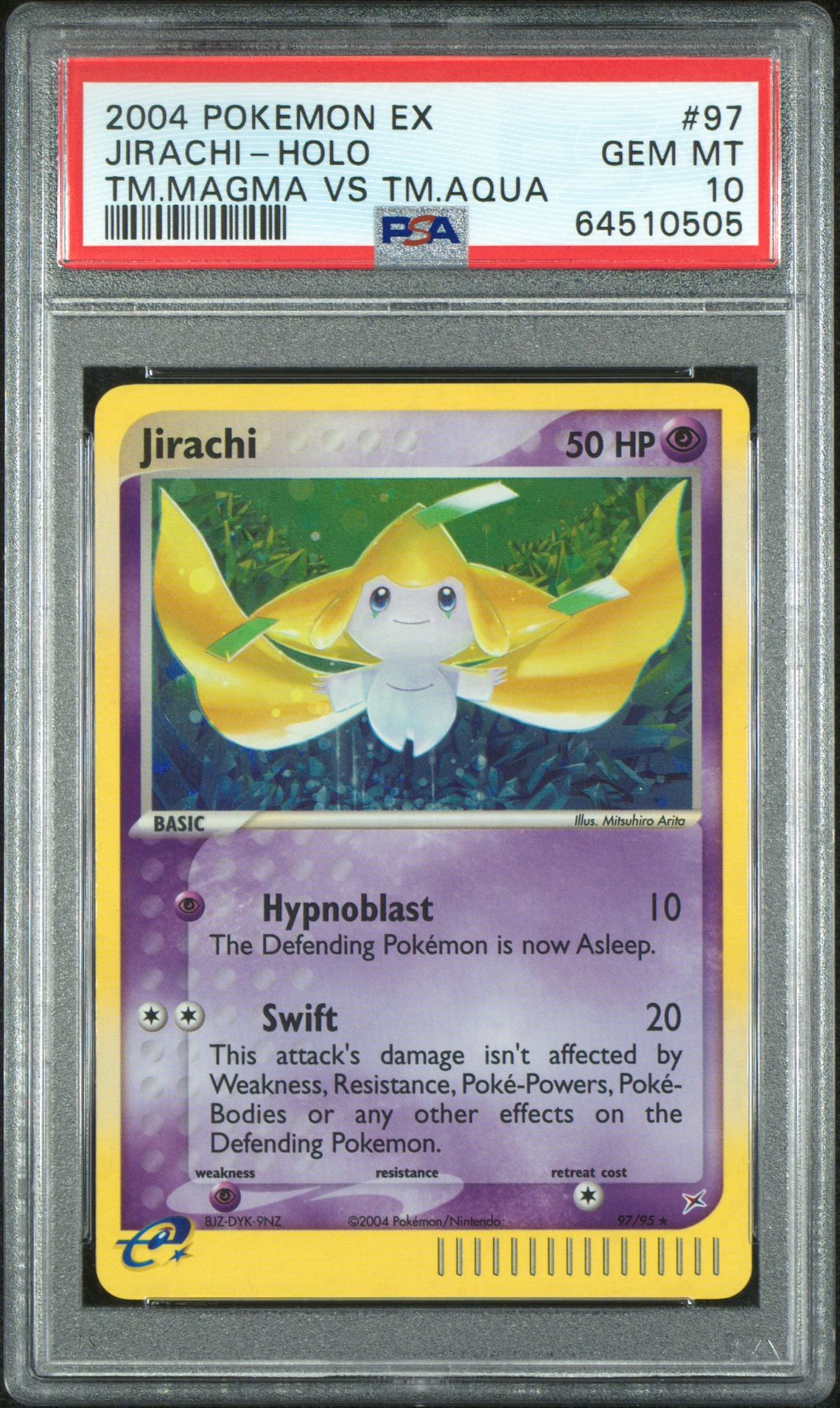 2004 Pokemon #97 Jirachi-Holo front