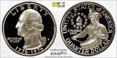 1976-S 25C Silver PR70DCAM