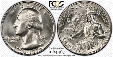 1976-D 25C Clad MS66