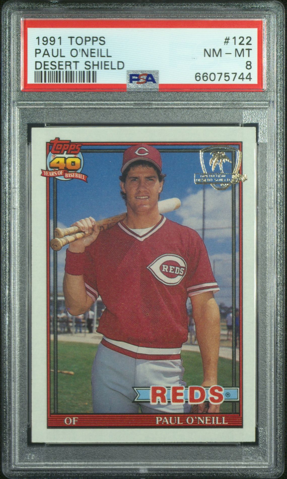 1991 Topps TOPPS DESERT SHIELD #122 Paul O'Neill front