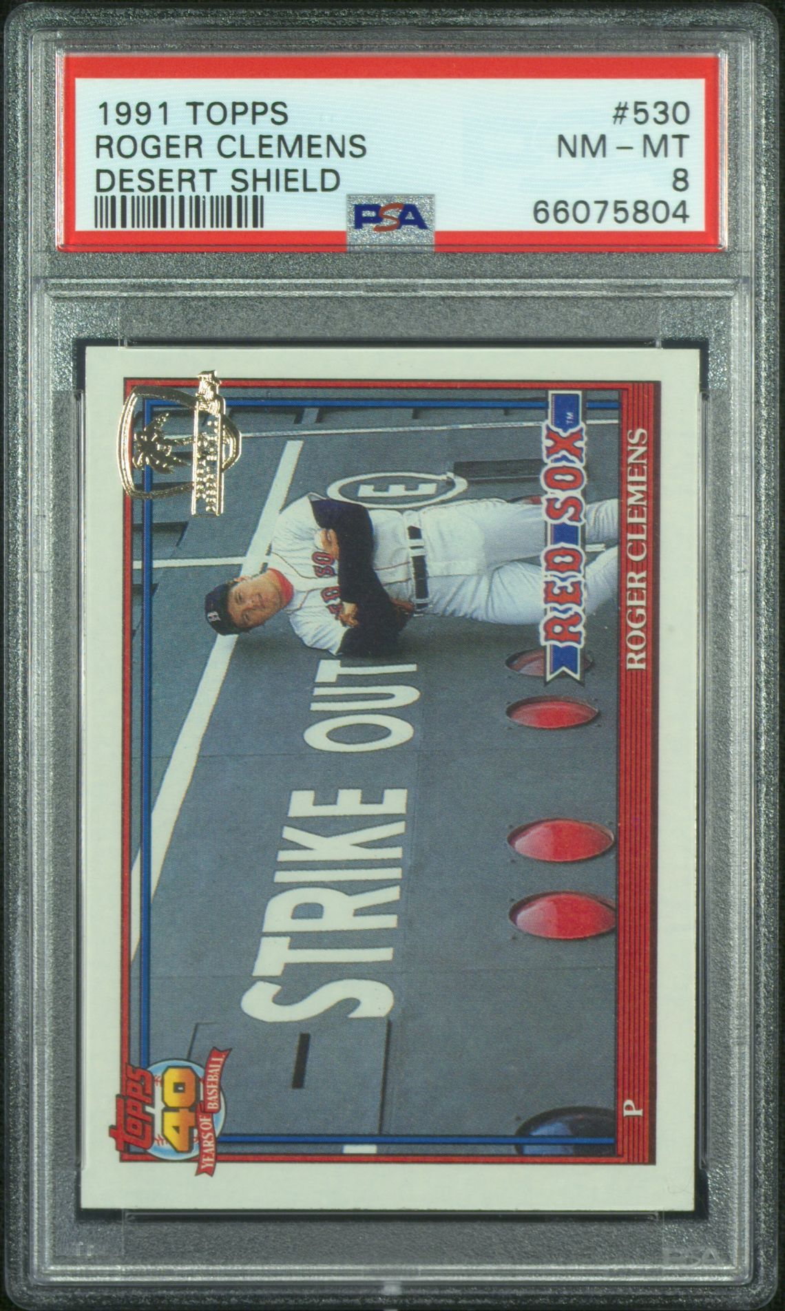 1991 Topps TOPPS DESERT SHIELD #530 Roger Clemens front