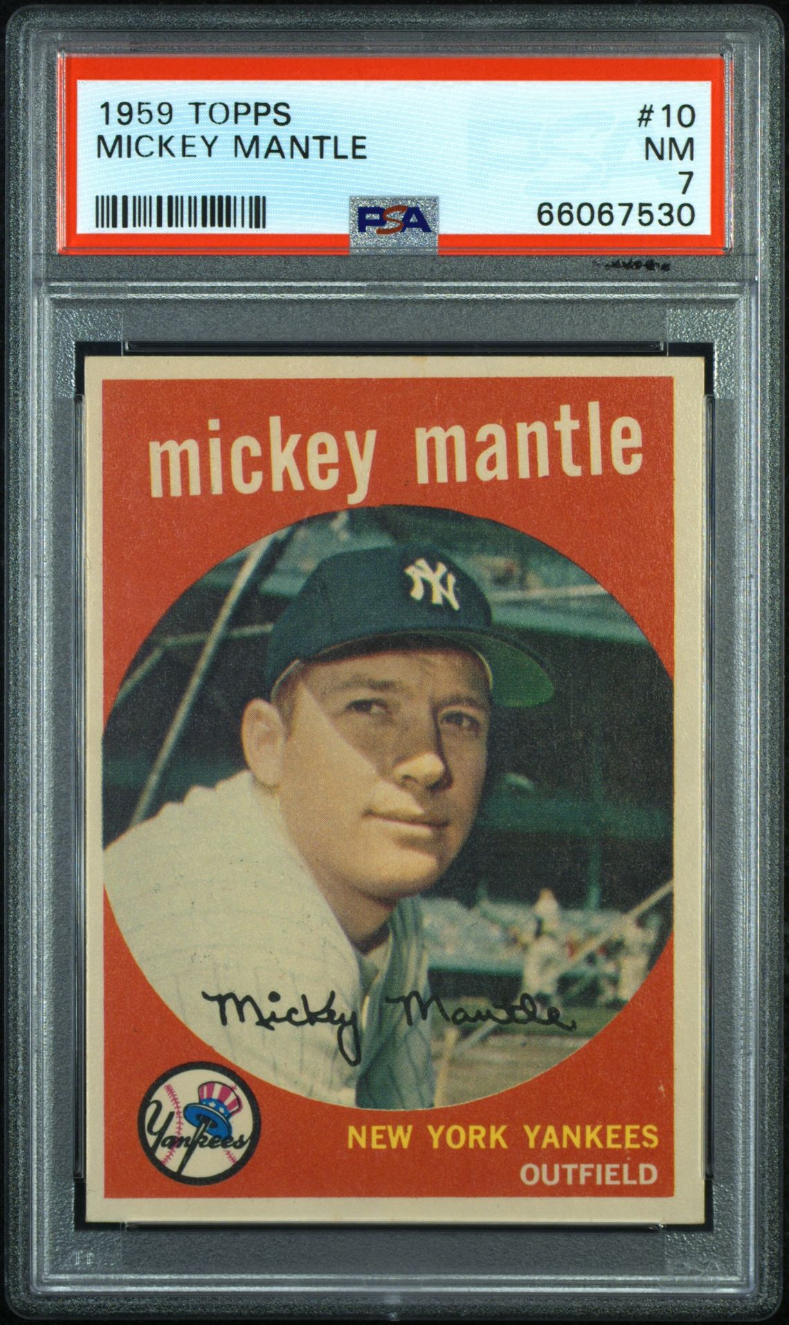 1959 Topps TOPPS #10 Mickey Mantle front