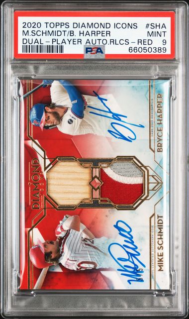 2020 Topps Diamond Icons Dual-Player Autographed Relics #SHA Bryce 