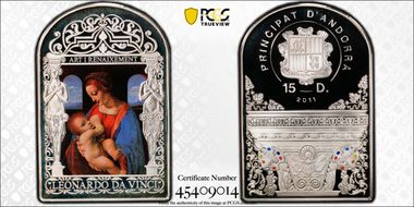 2011 15 Din Madonna Litta Leonardo da Vinci PR70DCAM