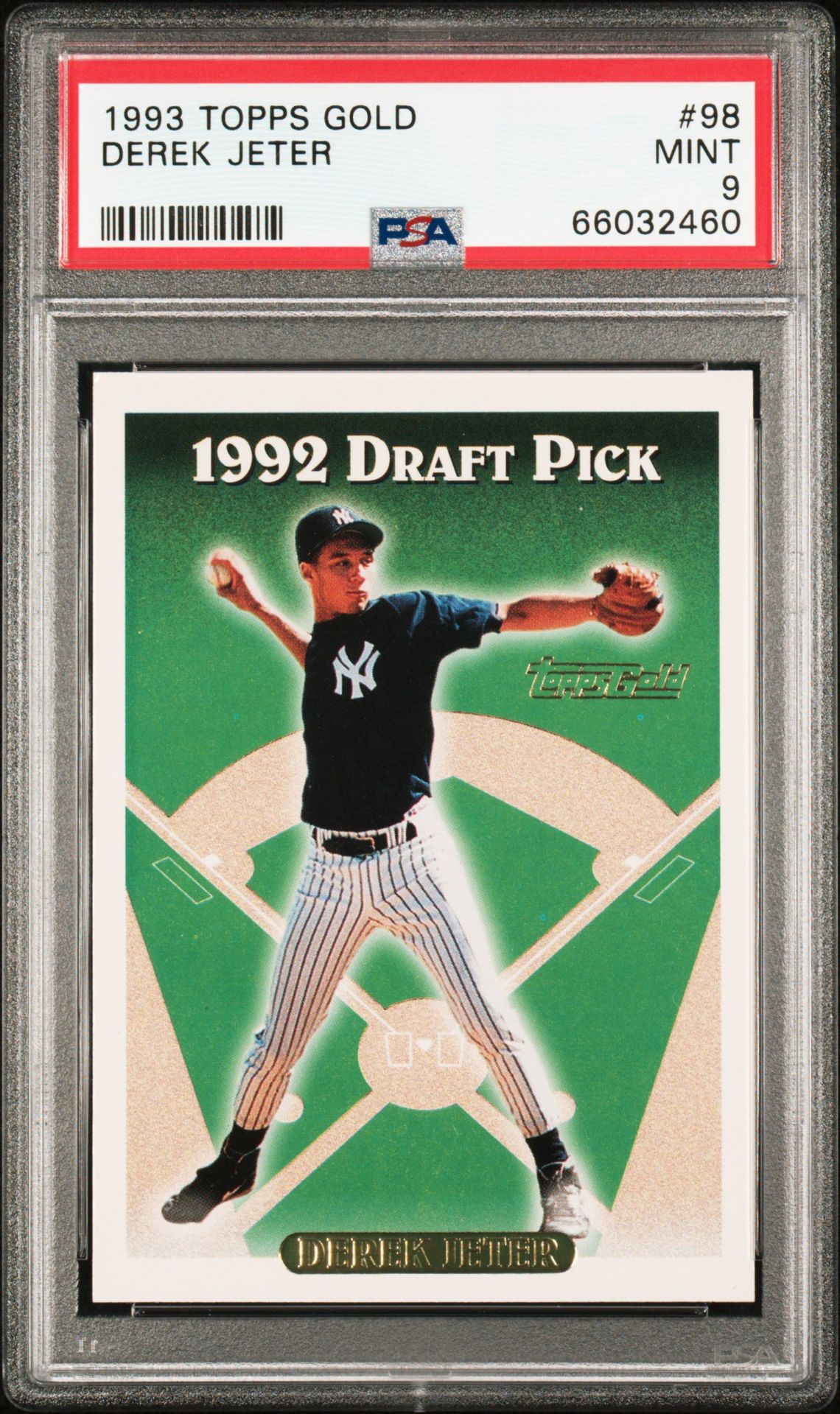 1993 Topps Gold Derek Jeter #98 Mint 9 front