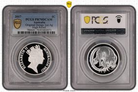 2017 1C Decimal Designs in Perspective 1oz Ag High Relief PR70DCAM