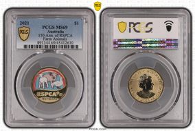 2021 $1 150 Ann. of RSPCA Farm Animals MS69