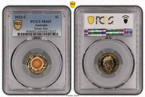 2022-C $2 Honey Bee Colorized MS69