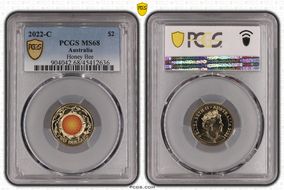 2022-C $2 Honey Bee Colorized MS68