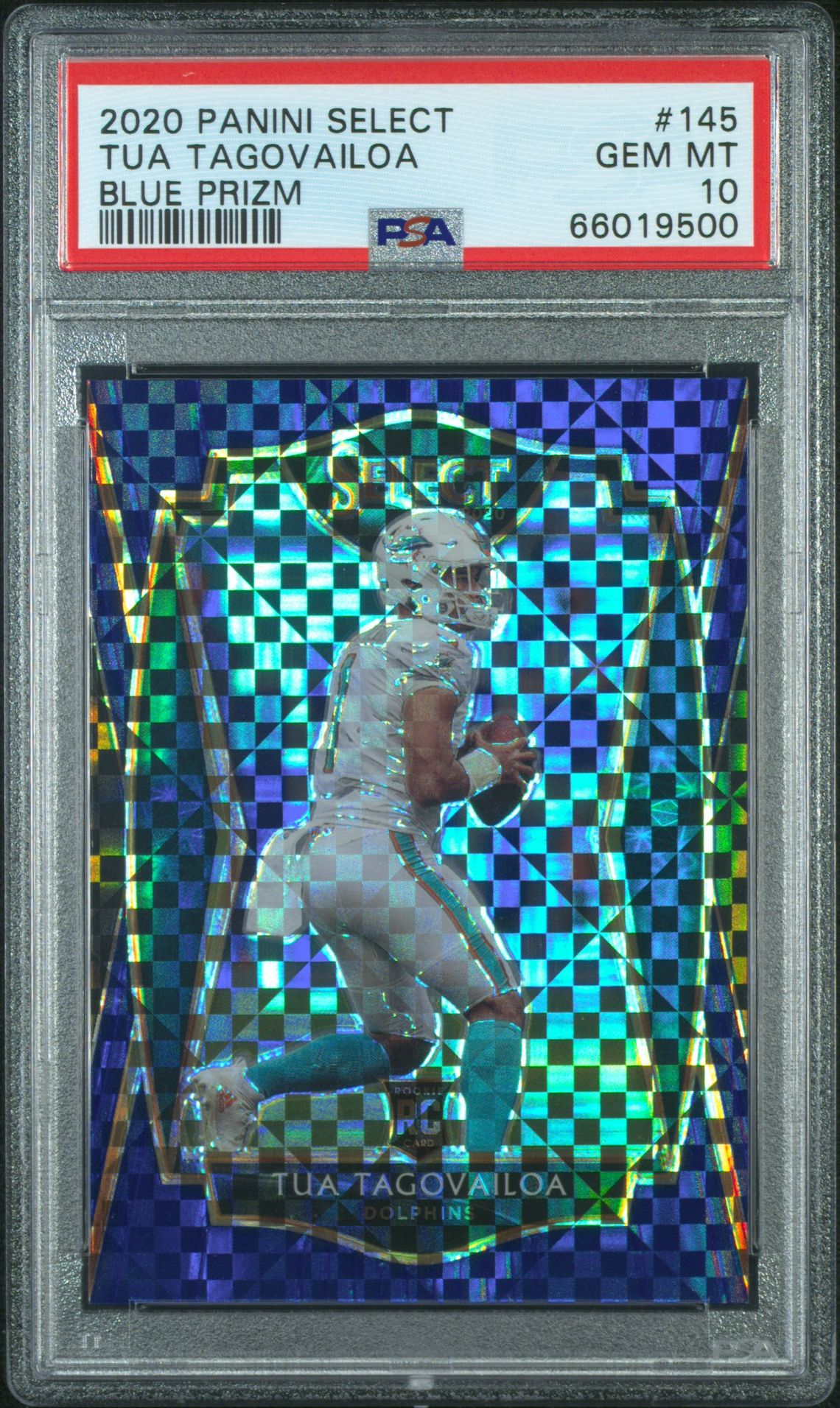 2020 Panini PANINI SELECT BLUE PRIZM #145 Tua Tagovailoa front